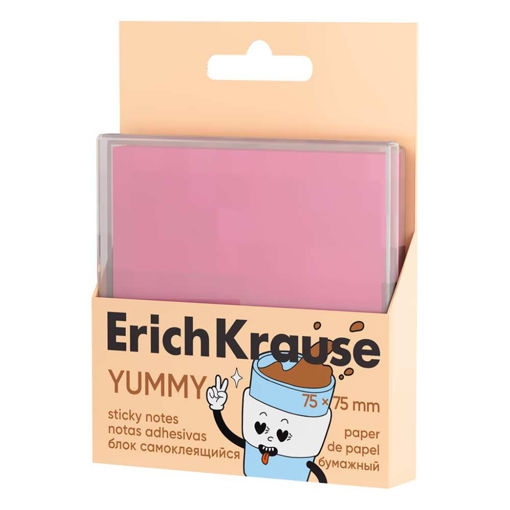 Picture of EK STICKY NOTES YUMMY PINK 75X75MM